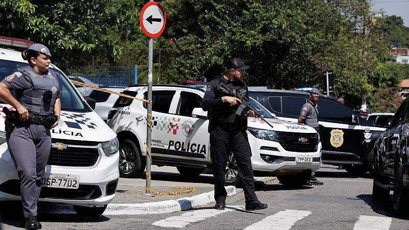 Un estudiante mata a una compañera y hiere a tres personas en un tiroteo en una escuela en Sao Paulo
