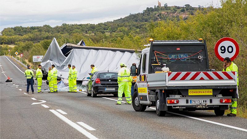 Mueren una mujer y tres menores, entre ellos dos bebés, en un accidente de tráfico en Segovia