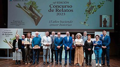 RTVE y la Fundacin la Caixa entregan los premios del Concurso de Relatos y Microrrelatos Escritos por Personas Mayores