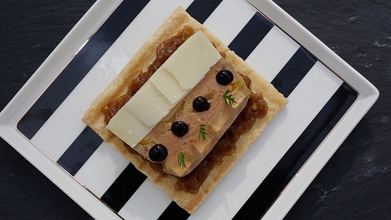 Receta de tarta fina de foie gras y cebolla caramelizada de MasterChef Celebrity 8