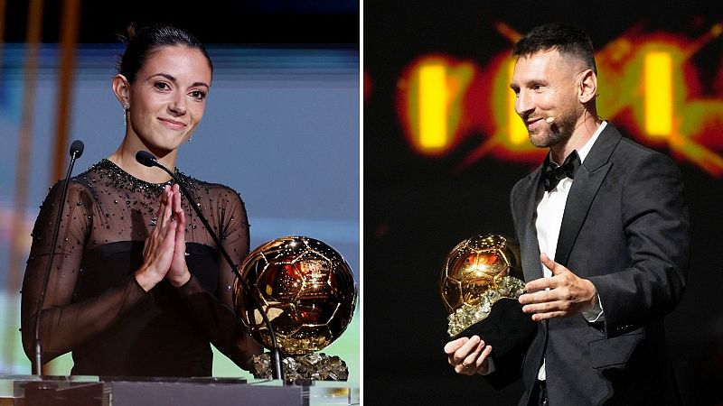 Aitana Bonmatí y Leo Messi, Balón de Oro 2023