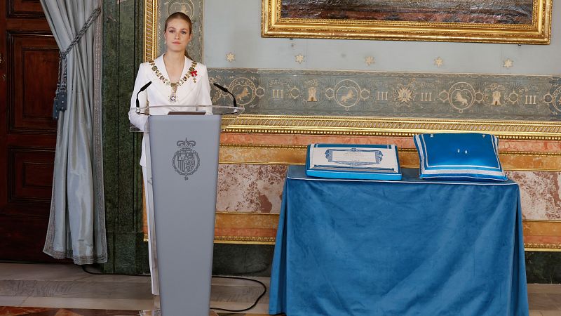 La princesa Leonor, en su discurso a los espaoles: "Confen en m, les servir con respeto y lealtad"