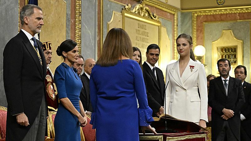 RTVE lidera con la jura de la Constitución de la princesa Leonor