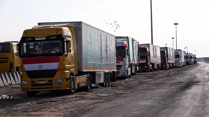 Entra a la Franja de Gaza el mayor convoy de ayuda humanitaria hasta el momento con 53 camiones