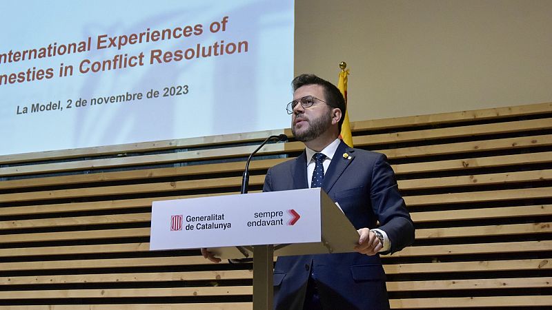 Aragonès, tras el pacto de ERC y PSOE sobre la amnistía: "Es hora de avanzar hacia el referéndum"