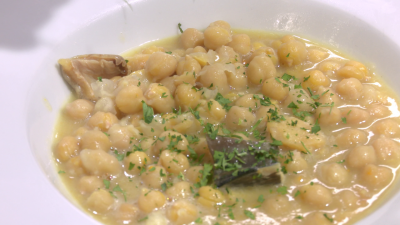 Garbanzos con congrio: una receta f�cil y sabrosa, t�pica de Calatayud