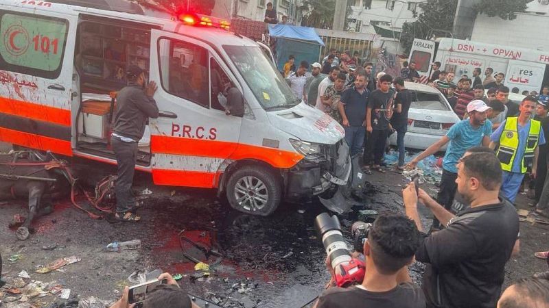 La Media Luna Roja Palestina denuncia un ataque israelí contra un convoy de ambulancias del hospital de Al Shifa