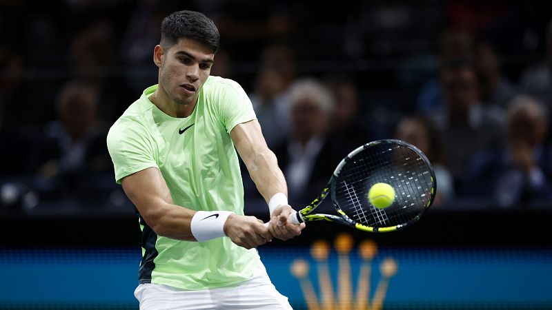 Carlos Alcaraz, en un igualado grupo en las Finales ATP