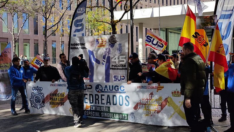 Els sindicats policials es manifesten contra l'amnistia