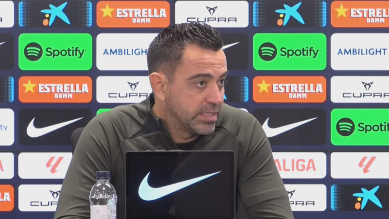 Xavi: "El bloqueo mental viene por no estar ordenados"