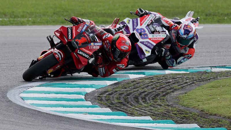 Jorge Martín cuarto, no puede con Bagnaia y el título está a 14 puntos