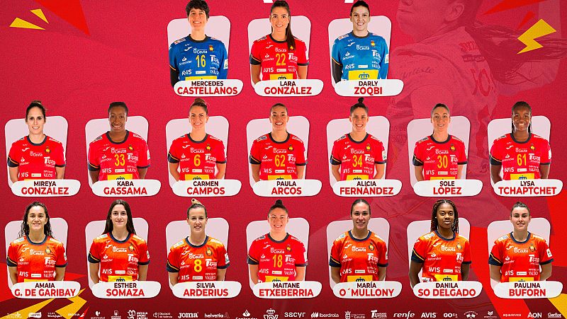 Las 17 'Guerreras' de España en el Mundial de balonmano, una a una