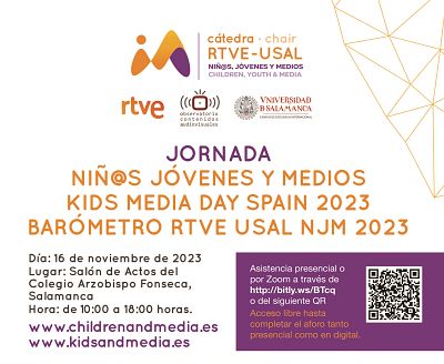 Jornada Kids Media Day Spain 2023 y Bar�metro C�tedra RTVE-USAL NJM, 2023