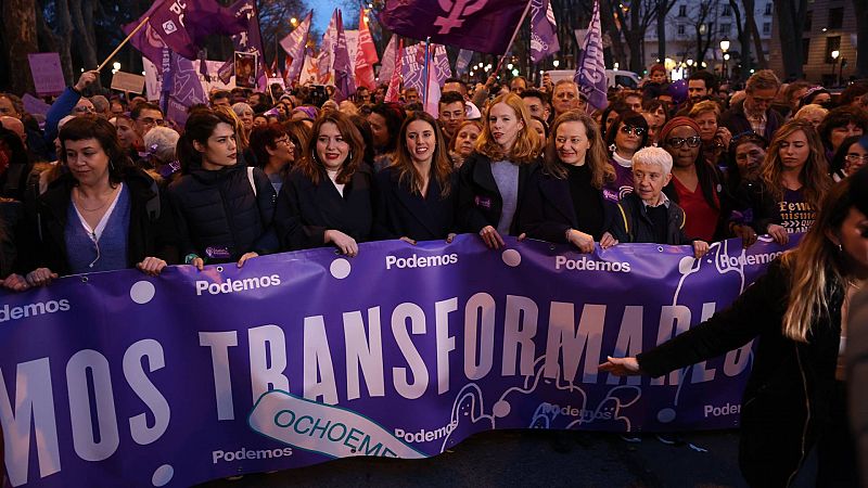 Marchas en toda España claman para erradicar la violencia contra la mujer y dejan patente la brecha en el feminismo