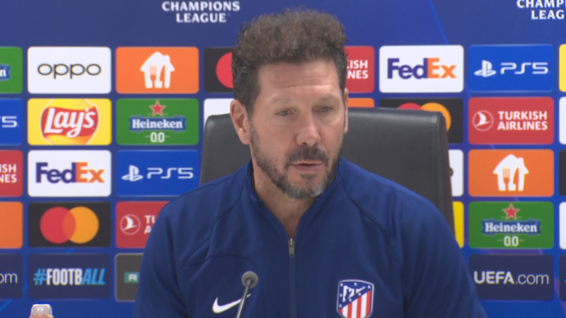 Simeone, 100 partidos al frente del Atleti en Champions: "Es importante para nuestro crecimiento a nivel mundial"