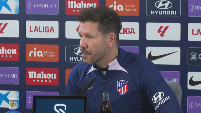 Simeone: "Veo bien al equipo pese a la derrota del domingo"