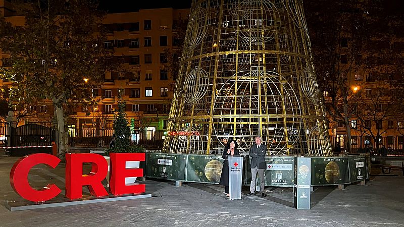 ¿Dónde se ha encendido el árbol de Lotería de Navidad?