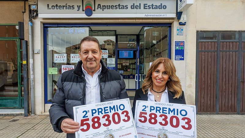 El 58.303 segundo premio de la Lotera de Navidad 2023, muy repartido, sonre, sobre todo, A Corua y Pontevedra