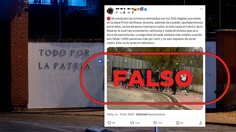 No se han registrado altercados ni apuñalamientos entre migrantes en la base Primo de Rivera