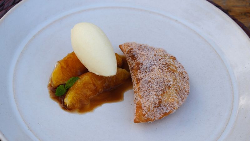 Receta de Pastisset de cabello de ngel, helado de vainilla y sirope de ron de MasterChef Junior 10