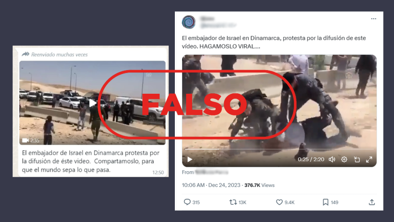 Este vídeo no es de la guerra en Gaza en la actualidad, es de 2018