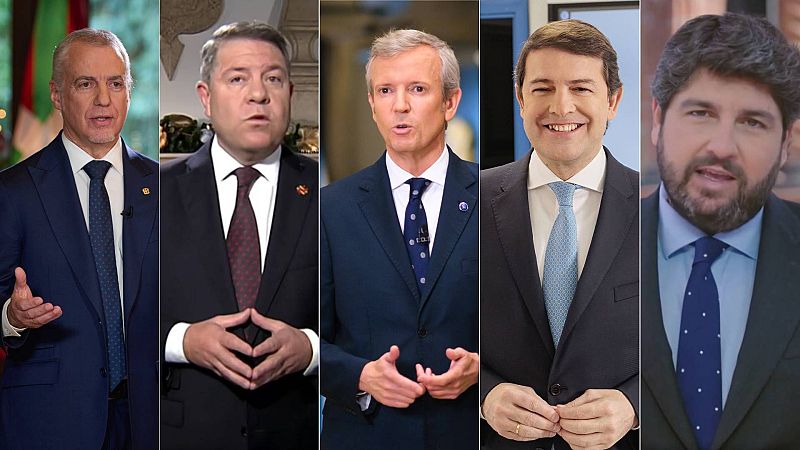 Los presidentes autonómicos apelan a la Constitución y la "igualdad" en sus discursos de fin de año