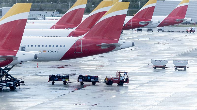 "Normalidad" en la huelga de 'handling' de Iberia que ha obligado a cancelar 444 vuelos