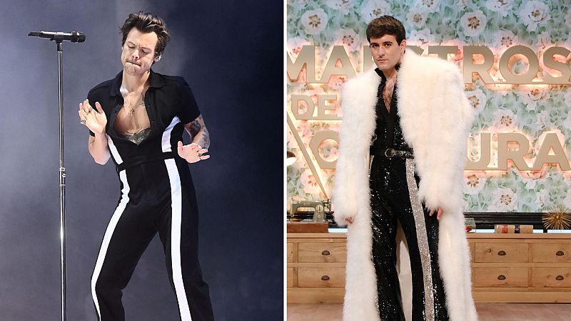 Palomo y Harry Styles, unidos por un look en Maestros de la Costura