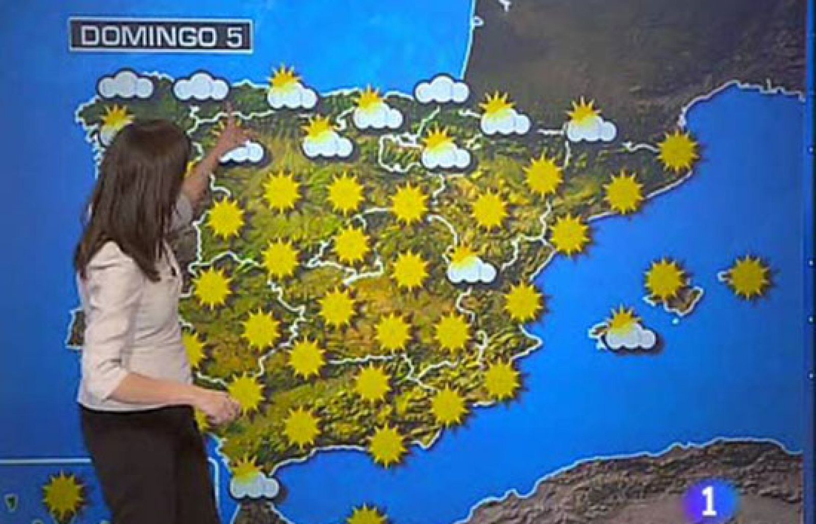 LLuvias débiles en el Cantábrico y temperautas en ascenso