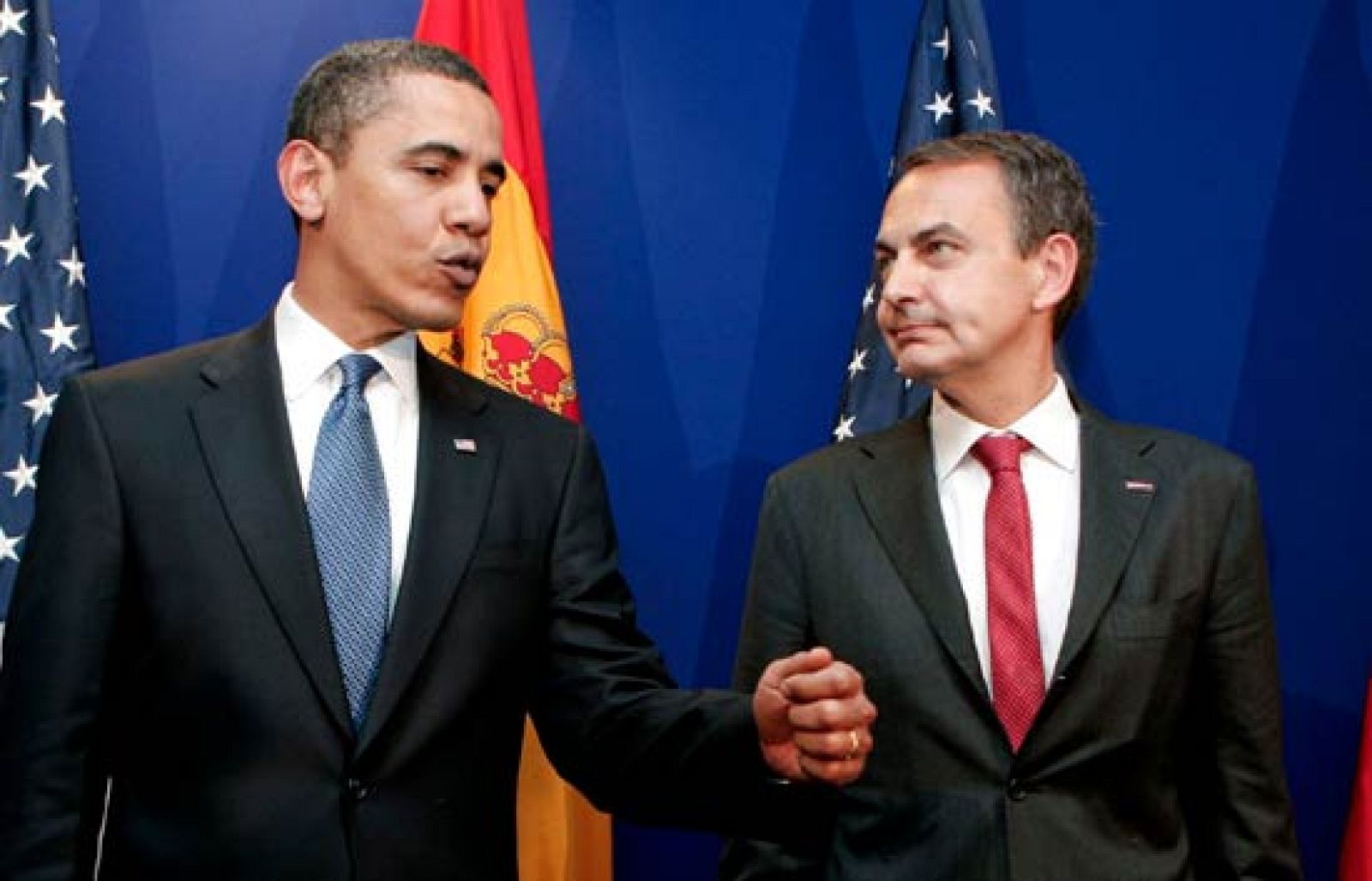 Zapatero, satisfecho de su reunión con el presidente Obama | Ver