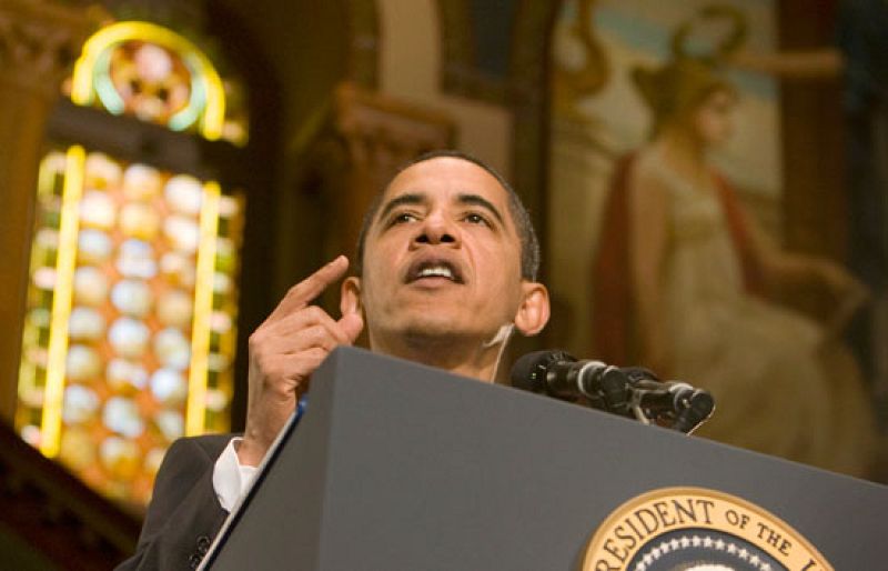 Obama optimista pero cauto ante la recuperación económica