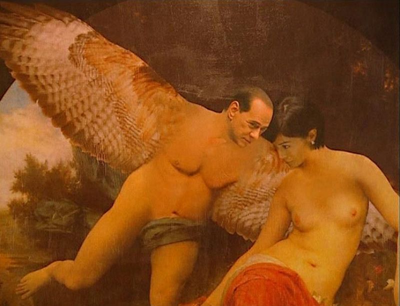 Un artista italiano utiliza a Berlusconi como musa