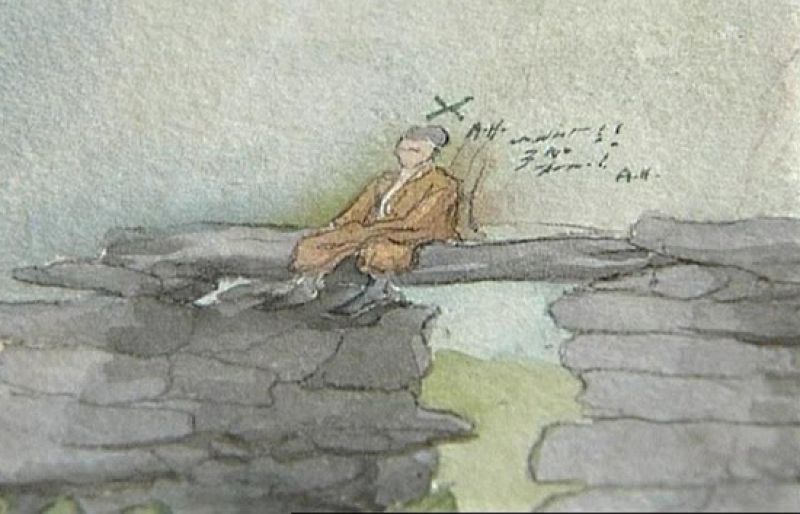 15 acuarelas pintadas por Hitler, a subasta