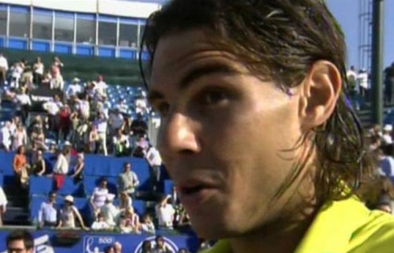 Nadal: "No es bonito meterse en unas semifinales así"