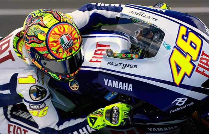Rossi se exhibe en Jerez