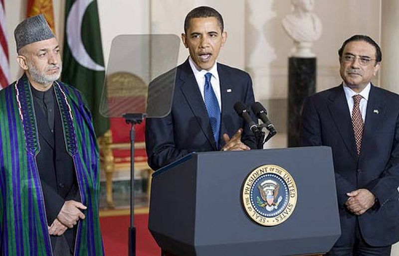 Obama se compromete a derrotar a Al Qaeda y a apoyar a los gobiernos de Afganistán y Pakistán