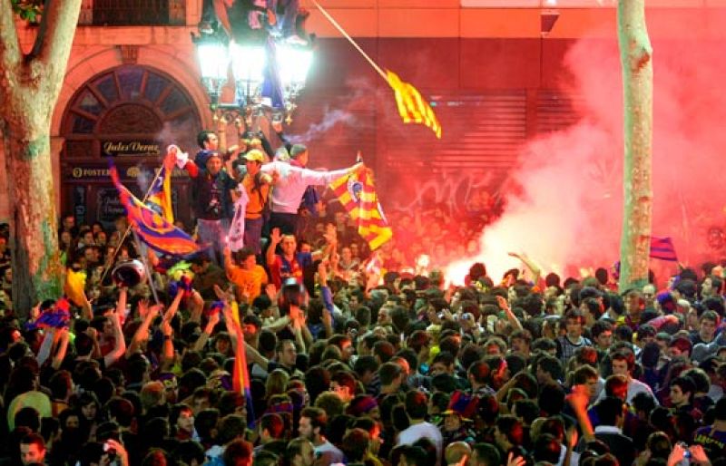 Siete detenidos en las celebraciones de las Ramblas