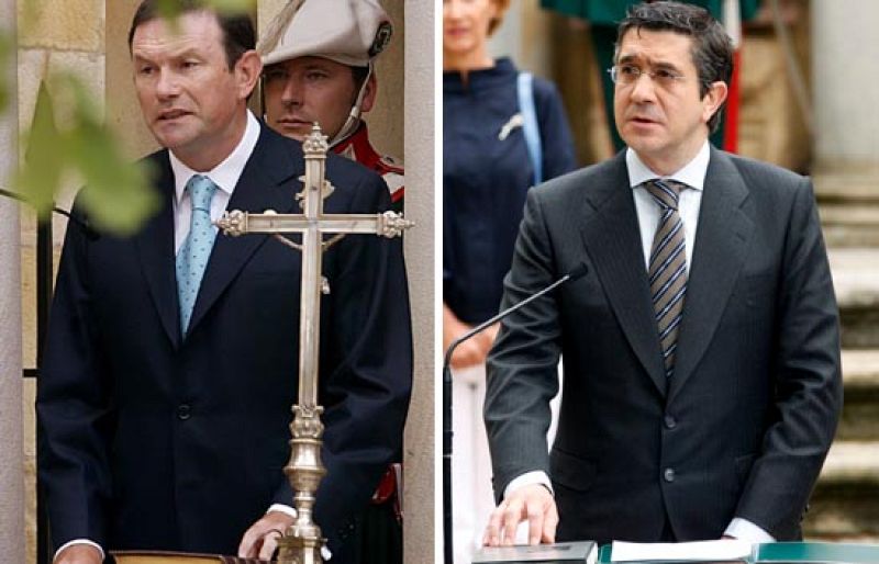 El cambio ante el Árbol de Guernica: las tomas de posesión de Patxi López y Juan José Ibarretxe