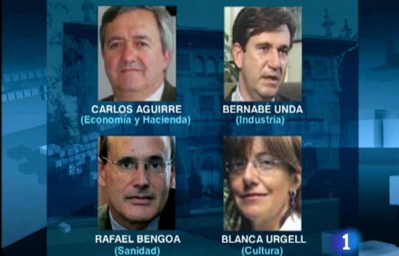 Cuatro independientes entre los consejeros del nuevo Gobierno Vasco