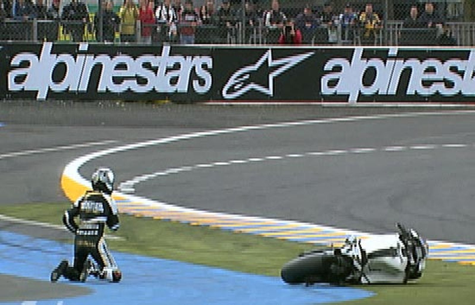 Sete Gibernau se vuelve a fracturar la clavícula.