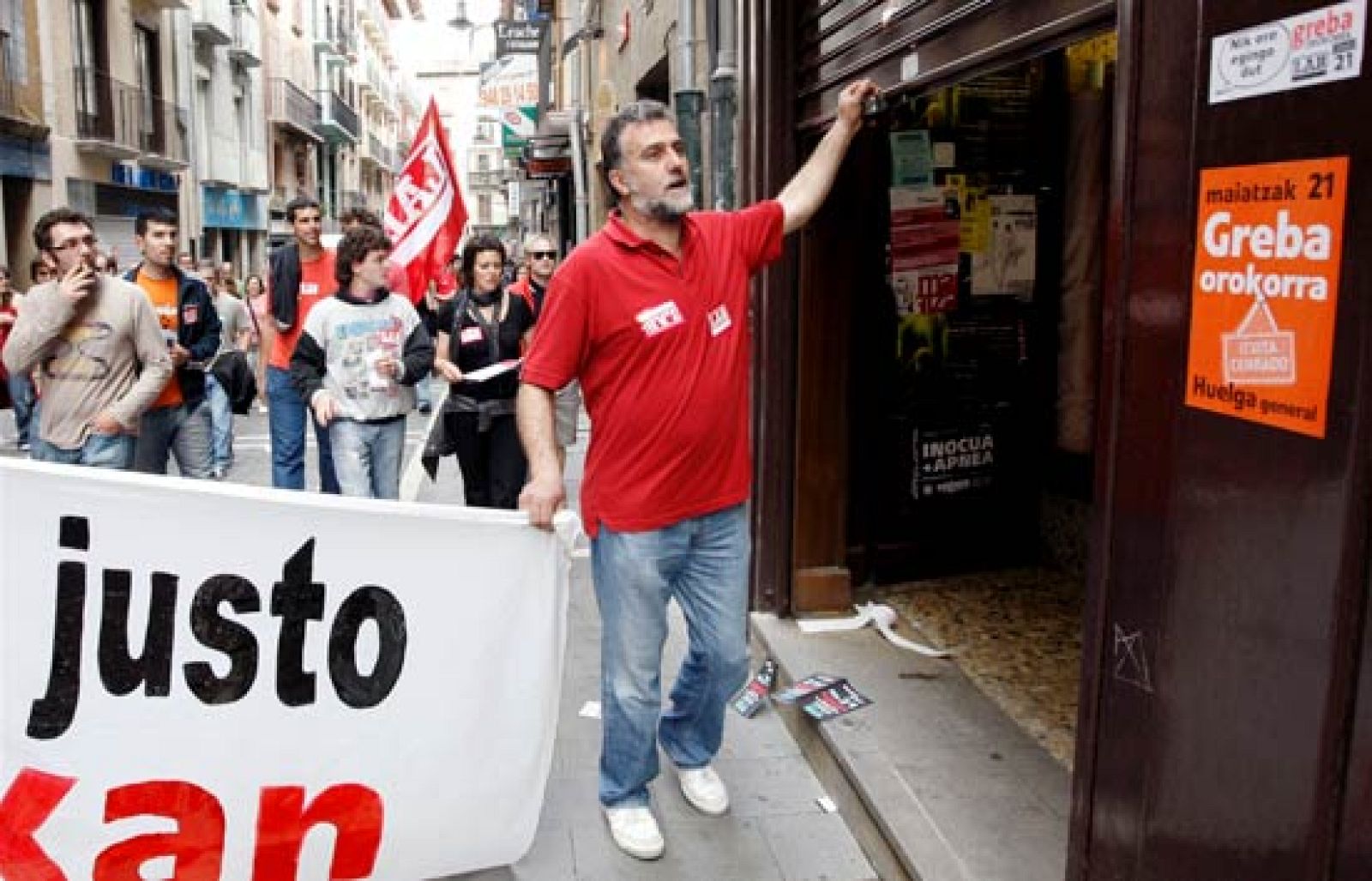 Sin grandes incidentes la huelga general en el País Vasco y Navarra | Ver