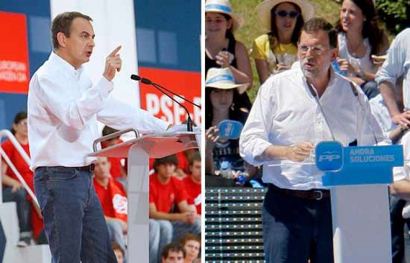 El PP modera la euforia por las encuestas y Zapatero sigue confiado en la victoria