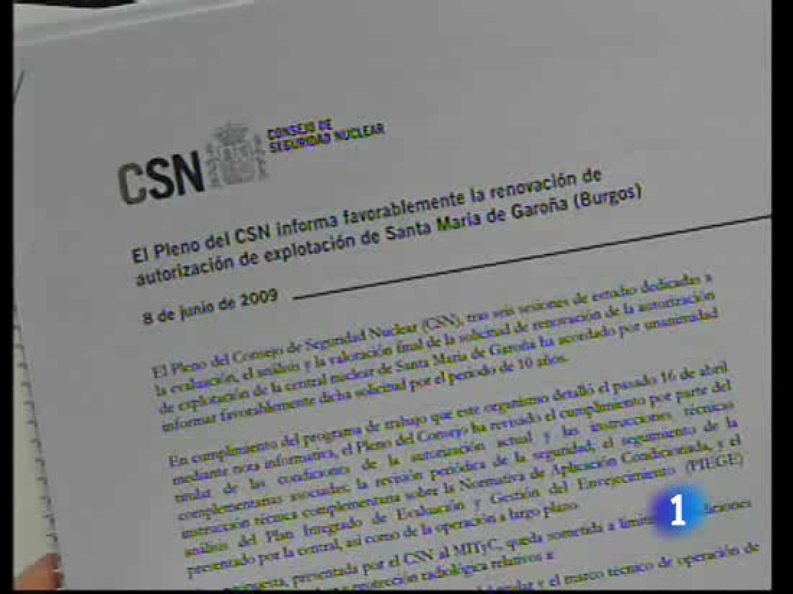 El Gobierno debe de tomar una decisión sobre la central nuclear de Garoña | Ver