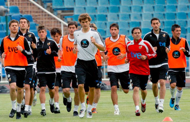 Choque de culturas en el entrenamiento de la 'Roja'