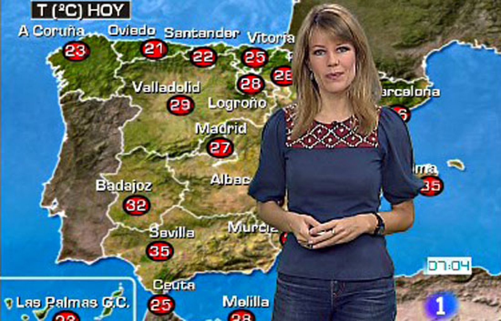 Fuertes chubascos en la zona centro