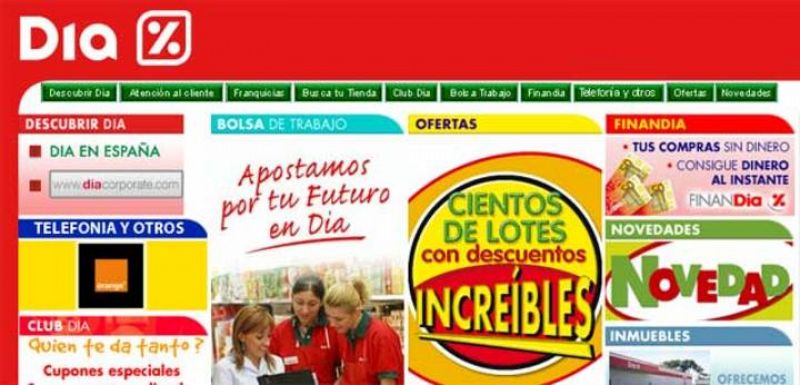 La crisis económica impulsa los beneficios de los supermercados Dia que crecen casi un 60% en 2008