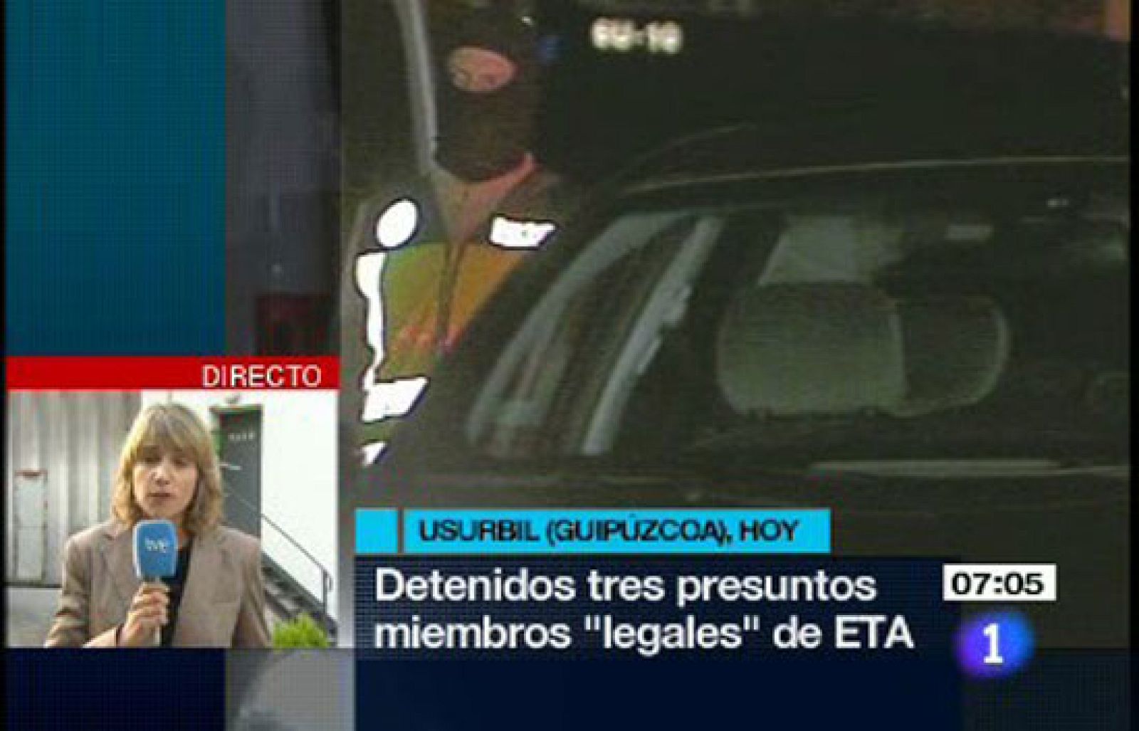 Detenidos tres presuntos etarras sin fichar en Guipúzcoa