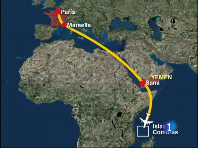 Un Airbus con 153 personas a bordo se estrella en el Índico antes de aterrizar en las islas Comoras