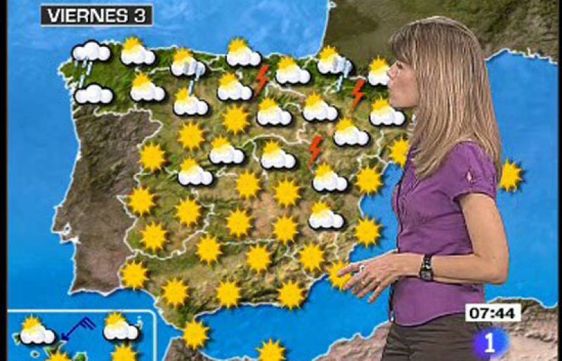 El Tiempo: Temperaturas altas en el centro, el sur y el este de la península