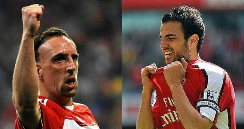 Cesc y Ribéry, intereses cruzados de Madrid y Barça